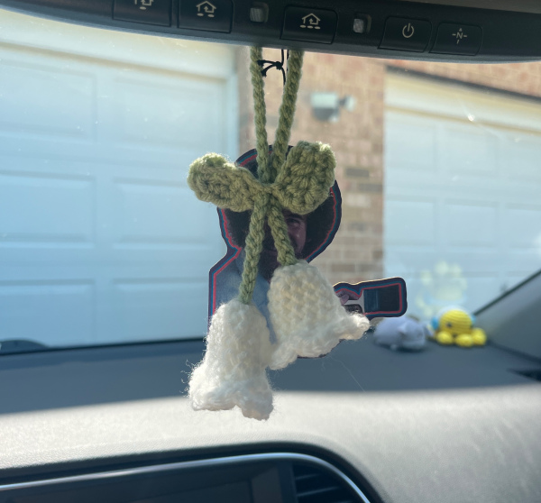 Lily of the Valley Car Mirror Charm